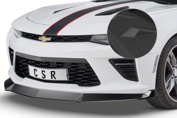 CSR Frontspoiler | Cup-Spoilerlippe mit ABE für Chevrolet Camaro 6 CSL379-S strukturiert schwarz matt (keine Lackierung erforderlich)