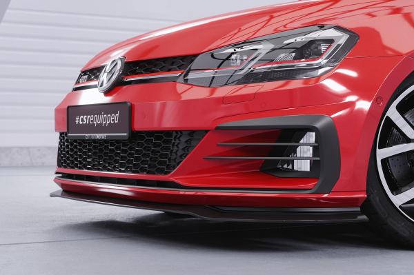 CSR Frontspoiler | Cup-Spoilerlippe mit ABE für VW Golf 7 GTI / GTD CSL380-S strukturiert schwarz matt (keine Lackierung erforderlich)