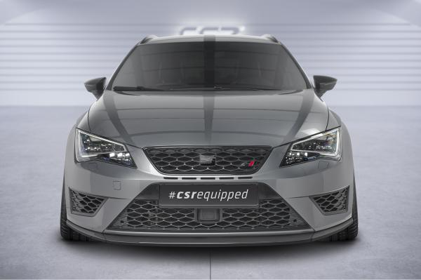 CSR Frontspoiler | Cup-Spoilerlippe mit ABE für Seat Leon 3 (Typ 5F) Cupra/FR CSL391-G Glossy schwarz Hochglanz (keine Lackierung erforderlich)
