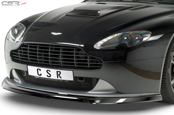 CSR Frontspoiler | Cup-Spoilerlippe mit ABE für Aston Martin Vantage CSL392-G Glossy schwarz Hochglanz (keine Lackierung erforderlich)