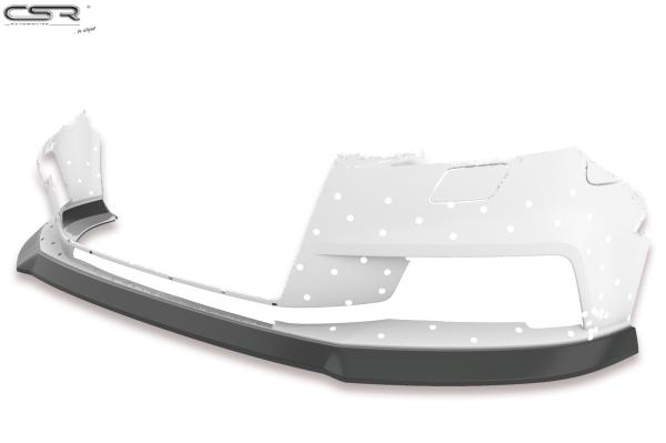 CSR Frontspoiler | Cup-Spoilerlippe mit ABE für Audi A3 8V CSL393-S strukturiert schwarz matt (keine Lackierung erforderlich)