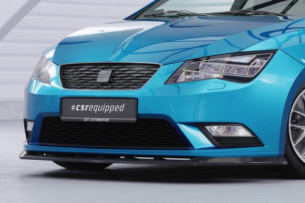 CSR Frontspoiler | Cup-Spoilerlippe mit ABE für Seat Leon 3 (Typ 5F) CSL394-S strukturiert schwarz matt (keine Lackierung erforderlich)