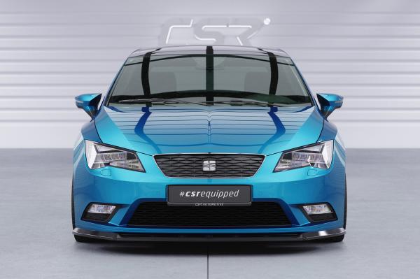 CSR Frontspoiler | Cup-Spoilerlippe mit ABE für Seat Leon 3 (Typ 5F) CSL394-S strukturiert schwarz matt (keine Lackierung erforderlich)