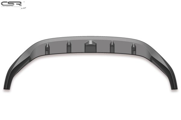 CSR Frontspoiler | Cup-Spoilerlippe mit ABE für VW Golf 7 R CSL395-S strukturiert schwarz matt (keine Lackierung erforderlich)