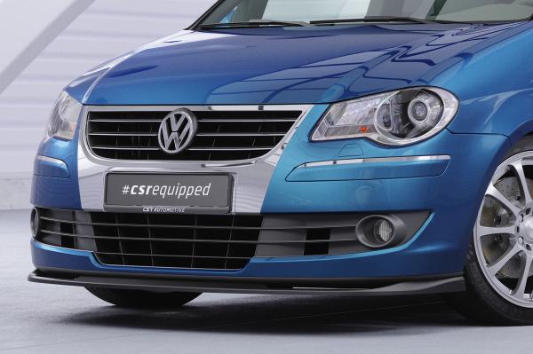 CSR Frontspoiler | Cup-Spoilerlippe mit ABE für VW Touran I (Typ 1T) CSL396-S strukturiert schwarz matt (keine Lackierung erforderlich)
