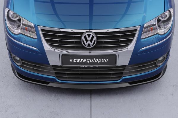 CSR Frontspoiler | Cup-Spoilerlippe mit ABE für VW Touran I (Typ 1T) CSL396-S strukturiert schwarz matt (keine Lackierung erforderlich)