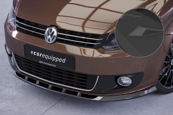 CSR Frontspoiler | Cup-Spoilerlippe mit ABE für VW Touran I (Typ 1T) CSL398-S strukturiert schwarz matt (keine Lackierung erforderlich)