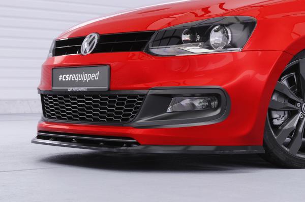 CSR Frontspoiler | Cup-Spoilerlippe mit ABE für VW Polo V (Typ 6R, 6C) R-Line CSL400-L Lackierung erforderlich (unlackiert roh)