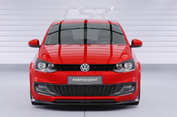 CSR Frontspoiler | Cup-Spoilerlippe mit ABE für VW Polo V (Typ 6R, 6C) R-Line CSL400-L Lackierung erforderlich (unlackiert roh)