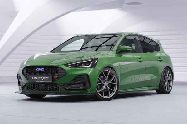 CSR Frontspoiler | Cup-Spoilerlippe mit ABE für Ford Focus MK4 ST / ST-Line CSL406-C Carbon Look Hochglanz (keine Lackierung erforderlich)