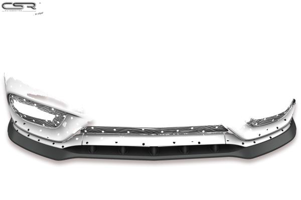 CSR Frontspoiler | Cup-Spoilerlippe mit ABE für Mercedes-Benz C-Klasse 205 AMG-Line CSL408-C Carbon Look Hochglanz (keine Lackierung erforderlich)