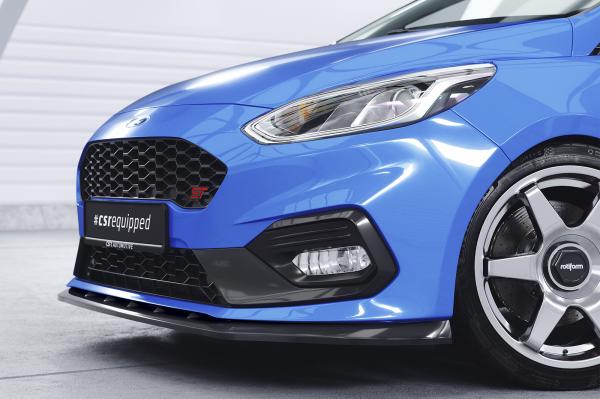 CSR Frontspoiler | Cup-Spoilerlippe mit ABE für Ford Fiesta MK8 ST/ST-Line CSL409-S strukturiert schwarz matt (keine Lackierung erforderlich)
