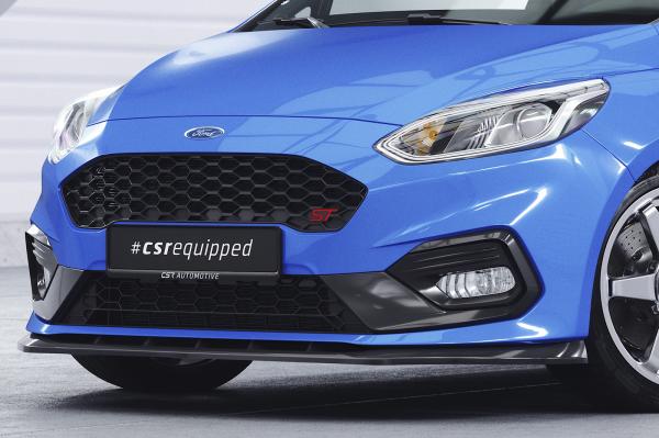 CSR Frontspoiler | Cup-Spoilerlippe mit ABE für Ford Fiesta MK8 ST/ST-Line CSL409-S strukturiert schwarz matt (keine Lackierung erforderlich)