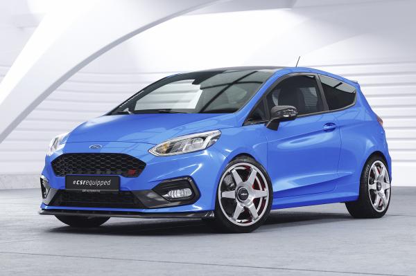 CSR Frontspoiler | Cup-Spoilerlippe mit ABE für Ford Fiesta MK8 ST/ST-Line CSL409-S strukturiert schwarz matt (keine Lackierung erforderlich)