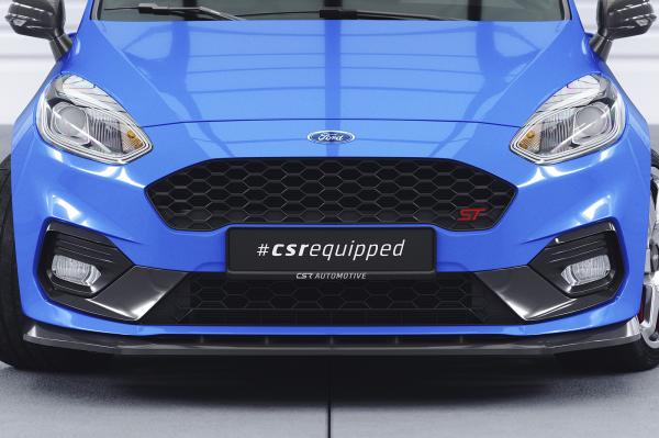 CSR Frontspoiler | Cup-Spoilerlippe mit ABE für Ford Fiesta MK8 ST/ST-Line CSL409-S strukturiert schwarz matt (keine Lackierung erforderlich)