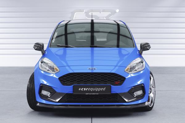 CSR Frontspoiler | Cup-Spoilerlippe mit ABE für Ford Fiesta MK8 ST/ST-Line CSL409-S strukturiert schwarz matt (keine Lackierung erforderlich)