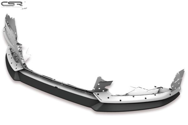 CSR Frontspoiler | Cup-Spoilerlippe mit ABE für Audi A6 C7 4G S-Line/ S6 C7 4G CSL410-S strukturiert schwarz matt (keine Lackierung erforderlich)