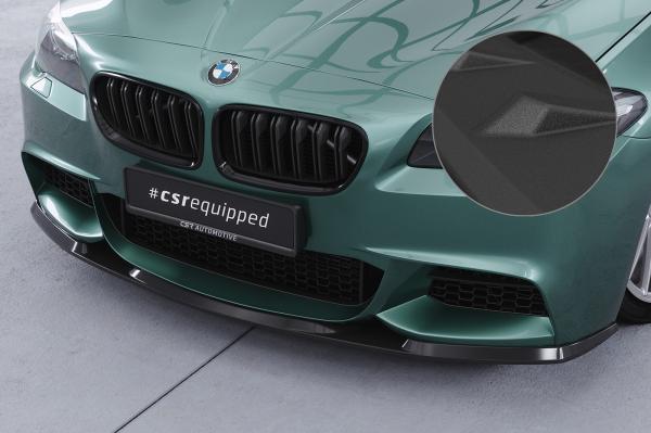 CSR Frontspoiler | Cup-Spoilerlippe mit ABE für BMW 5er F10 / F11 M-Paket CSL412-S strukturiert schwarz matt (keine Lackierung erforderlich)