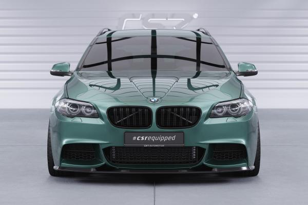 CSR Frontspoiler | Cup-Spoilerlippe mit ABE für BMW 5er F10 / F11 M-Paket CSL412-C Carbon Look Hochglanz (keine Lackierung erforderlich)