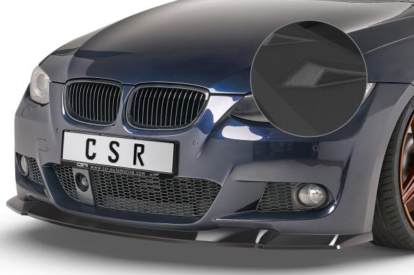 CSR Frontspoiler | Cup-Spoilerlippe mit ABE für BMW 3er E92 / E93 M-Paket CSL418-S strukturiert schwarz matt (keine Lackierung erforderlich)