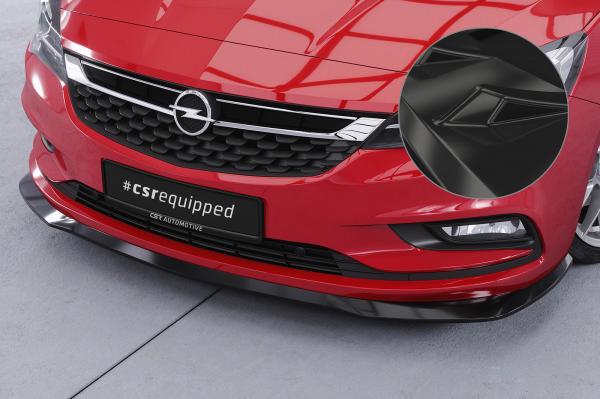 CSR Frontspoiler | Cup-Spoilerlippe mit ABE für Opel Astra K CSL419-G Glossy schwarz Hochglanz (keine Lackierung erforderlich)