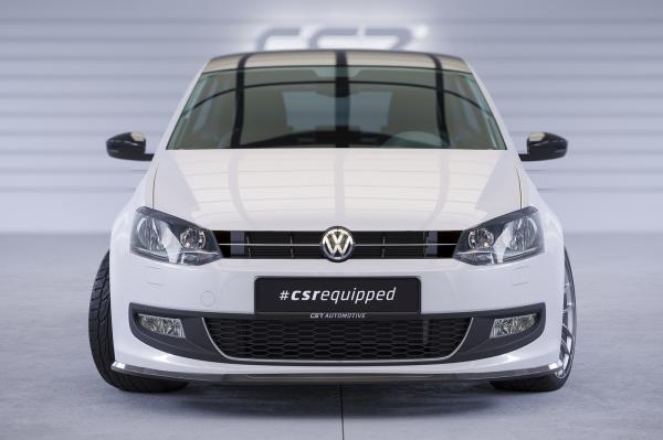 CSR Frontspoiler | Cup-Spoilerlippe mit ABE für VW Polo V (6R) CSL423-G Glossy schwarz Hochglanz (keine Lackierung erforderlich)