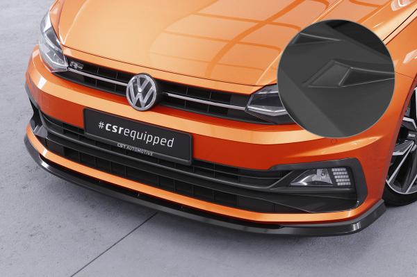 CSR Frontspoiler | Cup-Spoilerlippe mit ABE für VW Polo VI 2G (Typ AW) GTI / R-Line CSL425-L Lackierung erforderlich (unlackiert roh)