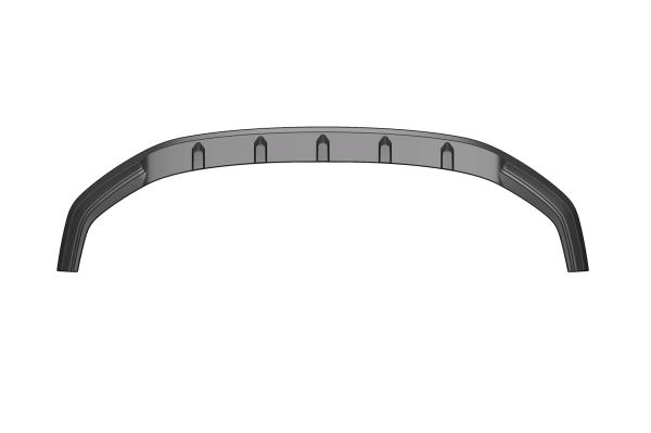 CSR Frontspoiler | Cup-Spoilerlippe mit ABE für VW Polo VI 2G (Typ AW) GTI / R-Line CSL425-G Glossy schwarz Hochglanz (keine Lackierung erforderlich)