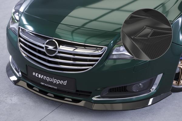 CSR Frontspoiler | Cup-Spoilerlippe mit ABE für Opel Insignia A CSL432-C Carbon Look Hochglanz (keine Lackierung erforderlich)