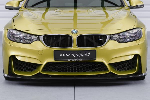 CSR Frontspoiler | Cup-Spoilerlippe mit ABE für BMW M3/M4 F80/F82/F83 CSL433-G Glossy schwarz Hochglanz (keine Lackierung erforderlich)