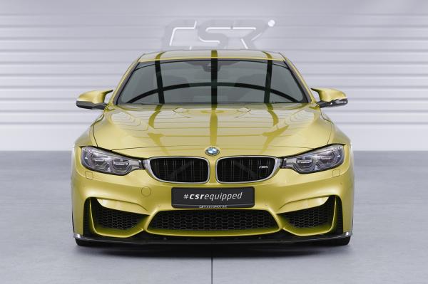 CSR Frontspoiler | Cup-Spoilerlippe mit ABE für BMW M3/M4 F80/F82/F83 CSL433-G Glossy schwarz Hochglanz (keine Lackierung erforderlich)