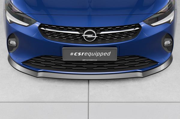 CSR Frontspoiler | Cup-Spoilerlippe mit ABE für Opel Corsa F CSL435-S strukturiert schwarz matt (keine Lackierung erforderlich)