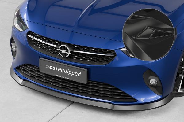 CSR Frontspoiler | Cup-Spoilerlippe mit ABE für Opel Corsa F CSL435-G Glossy schwarz Hochglanz (keine Lackierung erforderlich)