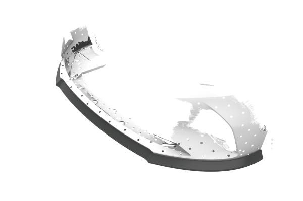 CSR Frontspoiler | Cup-Spoilerlippe mit ABE für Opel Corsa F CSL435-S strukturiert schwarz matt (keine Lackierung erforderlich)
