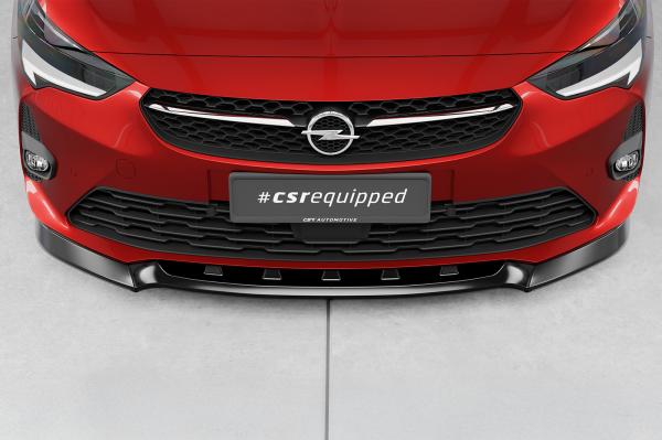 CSR Frontspoiler | Cup-Spoilerlippe mit ABE für Opel Corsa F GS-Line CSL436-S strukturiert schwarz matt (keine Lackierung erforderlich)