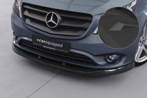 CSR Frontspoiler | Cup-Spoilerlippe mit ABE für Mercedes-Benz Vito 447 CSL439-S strukturiert schwarz matt (keine Lackierung erforderlich)