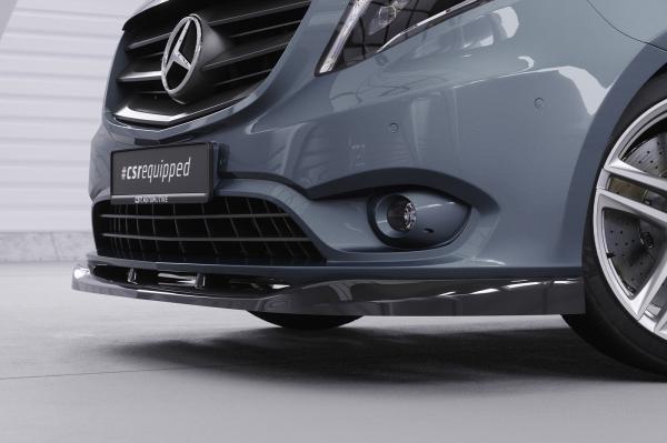 CSR Frontspoiler | Cup-Spoilerlippe mit ABE für Mercedes-Benz Vito 447 CSL439-G Glossy schwarz Hochglanz (keine Lackierung erforderlich)