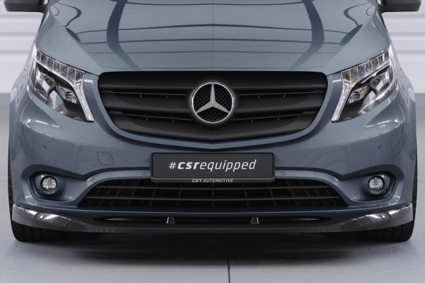 CSR Frontspoiler | Cup-Spoilerlippe mit ABE für Mercedes-Benz Vito 447 CSL439-G Glossy schwarz Hochglanz (keine Lackierung erforderlich)