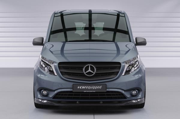 CSR Frontspoiler | Cup-Spoilerlippe mit ABE für Mercedes-Benz Vito 447 CSL439-G Glossy schwarz Hochglanz (keine Lackierung erforderlich)
