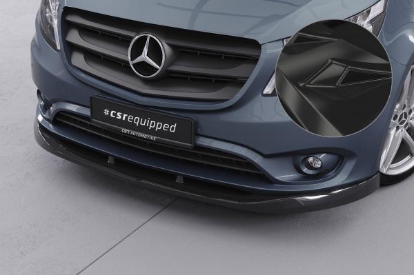 CSR Frontspoiler | Cup-Spoilerlippe mit ABE für Mercedes-Benz Vito 447 CSL439-G Glossy schwarz Hochglanz (keine Lackierung erforderlich)