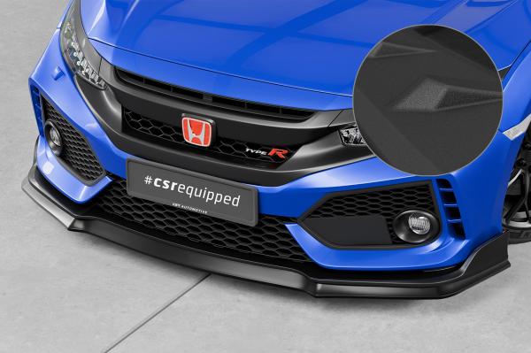 CSR Frontspoiler | Cup-Spoilerlippe mit ABE für Honda Civic FK8 Type R CSL440-S strukturiert schwarz matt (keine Lackierung erforderlich)