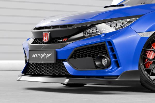 CSR Frontspoiler | Cup-Spoilerlippe mit ABE für Honda Civic FK8 Type R CSL440-S strukturiert schwarz matt (keine Lackierung erforderlich)