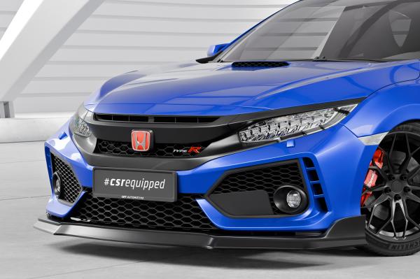 CSR Frontspoiler | Cup-Spoilerlippe mit ABE für Honda Civic FK8 Type R CSL440-S strukturiert schwarz matt (keine Lackierung erforderlich)