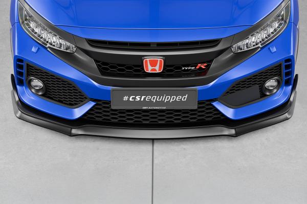 CSR Frontspoiler | Cup-Spoilerlippe mit ABE für Honda Civic FK8 Type R CSL440-S strukturiert schwarz matt (keine Lackierung erforderlich)