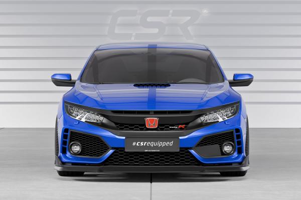 CSR Frontspoiler | Cup-Spoilerlippe mit ABE für Honda Civic FK8 Type R CSL440-S strukturiert schwarz matt (keine Lackierung erforderlich)
