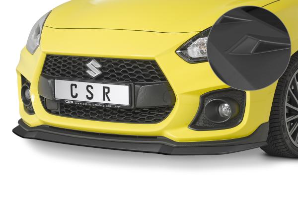 CSR Frontspoiler | Cup-Spoilerlippe mit ABE für Suzuki Swift 6 (RZ/AZ) Sport CSL442-L Lackierung erforderlich (unlackiert roh)