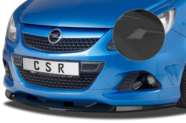 CSR Frontspoiler | Cup-Spoilerlippe mit ABE für Opel Corsa D OPC CSL443-S strukturiert schwarz matt (keine Lackierung erforderlich)