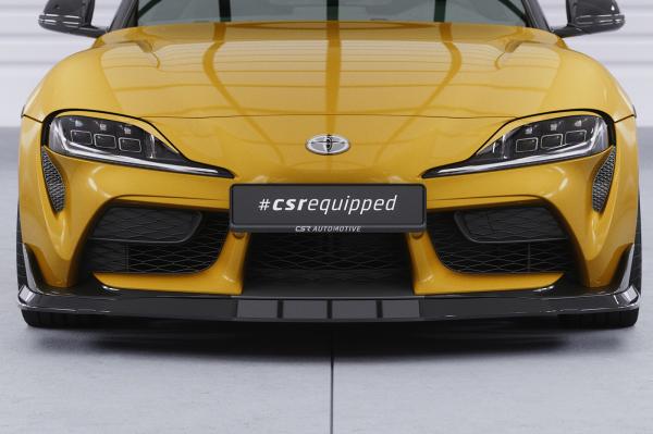 CSR Frontspoiler | Cup-Spoilerlippe mit ABE für Toyota GR Supra (A90) CSL446-L Lackierung erforderlich (unlackiert roh)