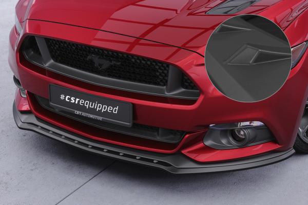 CSR Frontspoiler | Cup-Spoilerlippe mit ABE für Ford Mustang VI CSL448-L Lackierung erforderlich (unlackiert roh)