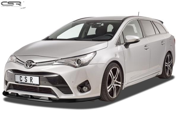 CSR Frontspoiler | Cup-Spoilerlippe mit ABE für Toyota Avensis (T27) CSL449-G Glossy schwarz Hochglanz (keine Lackierung erforderlich)